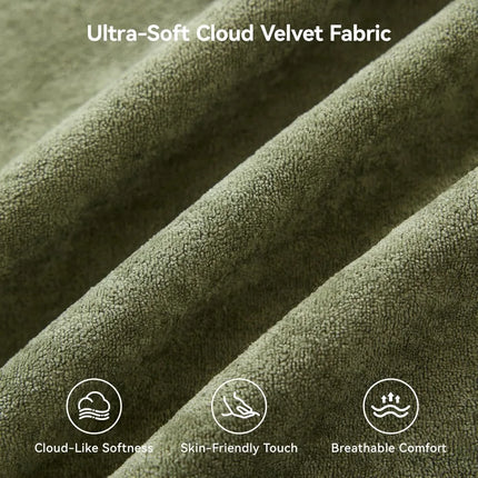 FurnitureZ l  140" Oversized Cloud Velvet Curved Sectional Couch Sofa for Living Room