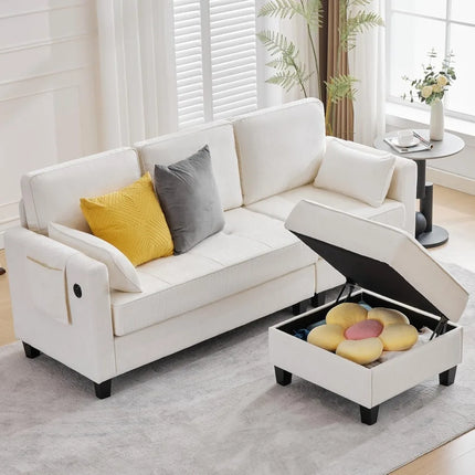 FurnitureZ l  Convertible Sectional Sofa for Living Room