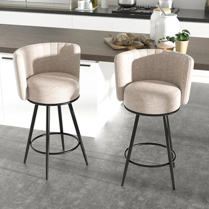 FurnitureZ l  Bar Stools Set of 2 for Dining Room