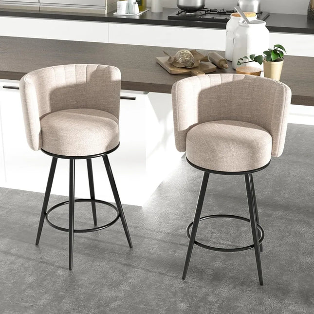 FurnitureZ l  Bar Stools Set of 2 for Dining Room