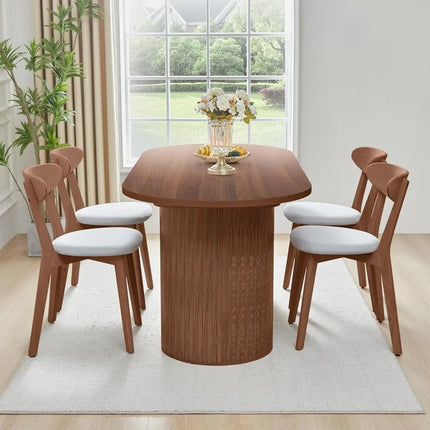 FurnitureZ l  70.8" Dining Table for 4-6 for Dining Room