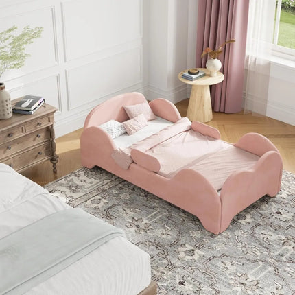 FurnitureZ l Toddler Flood Bed with Extra Safety Broad for Bedroom, Kids