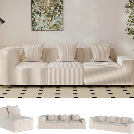 FurnitureZ l  111.5'' Lounge Cloud Sofa for Living Room