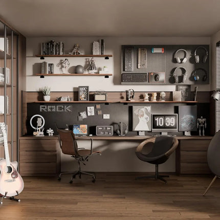 FurnitureZ l  Set of 4 Rustic Wooden Floating Shelves for Home Office, Bathroom