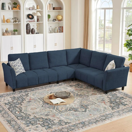 FurnitureZ l  102" Convertible Sectional Sofa Couch