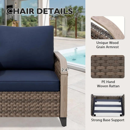 FurnitureZ l  Modern Wicker Outdoor Sofa Set